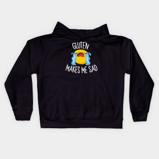 Gluten Makes Me Sad Kids Hoodie